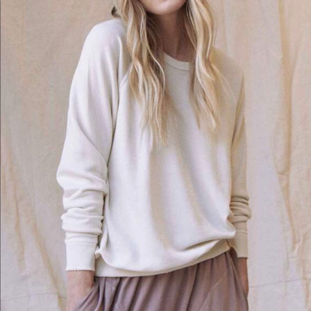 The Great College Sweatshirt Washed White